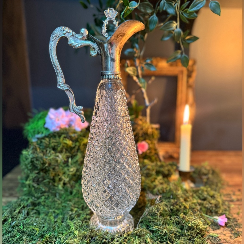 Vintage Leonard Crystal Decanter - Italy